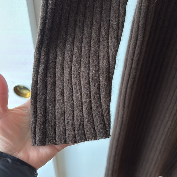 The Cashmere Project Brown Rib Knit Dress L - Picture 6 of 9